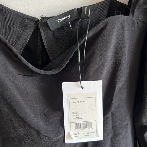 Theory Laureema Silk off the shoulder strapless top - Picture 3 of 8